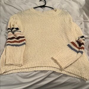 Altard state‎ Cozy Cream Striped Sweater
